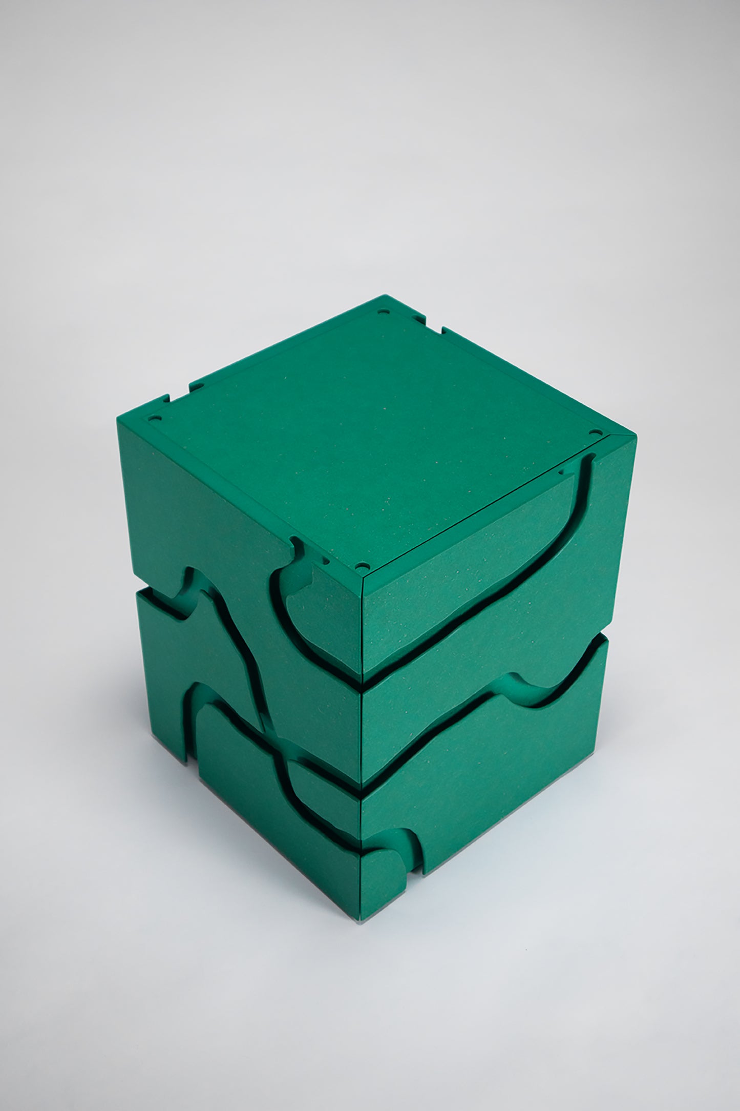 Routed Groove Drawers - Green Mint