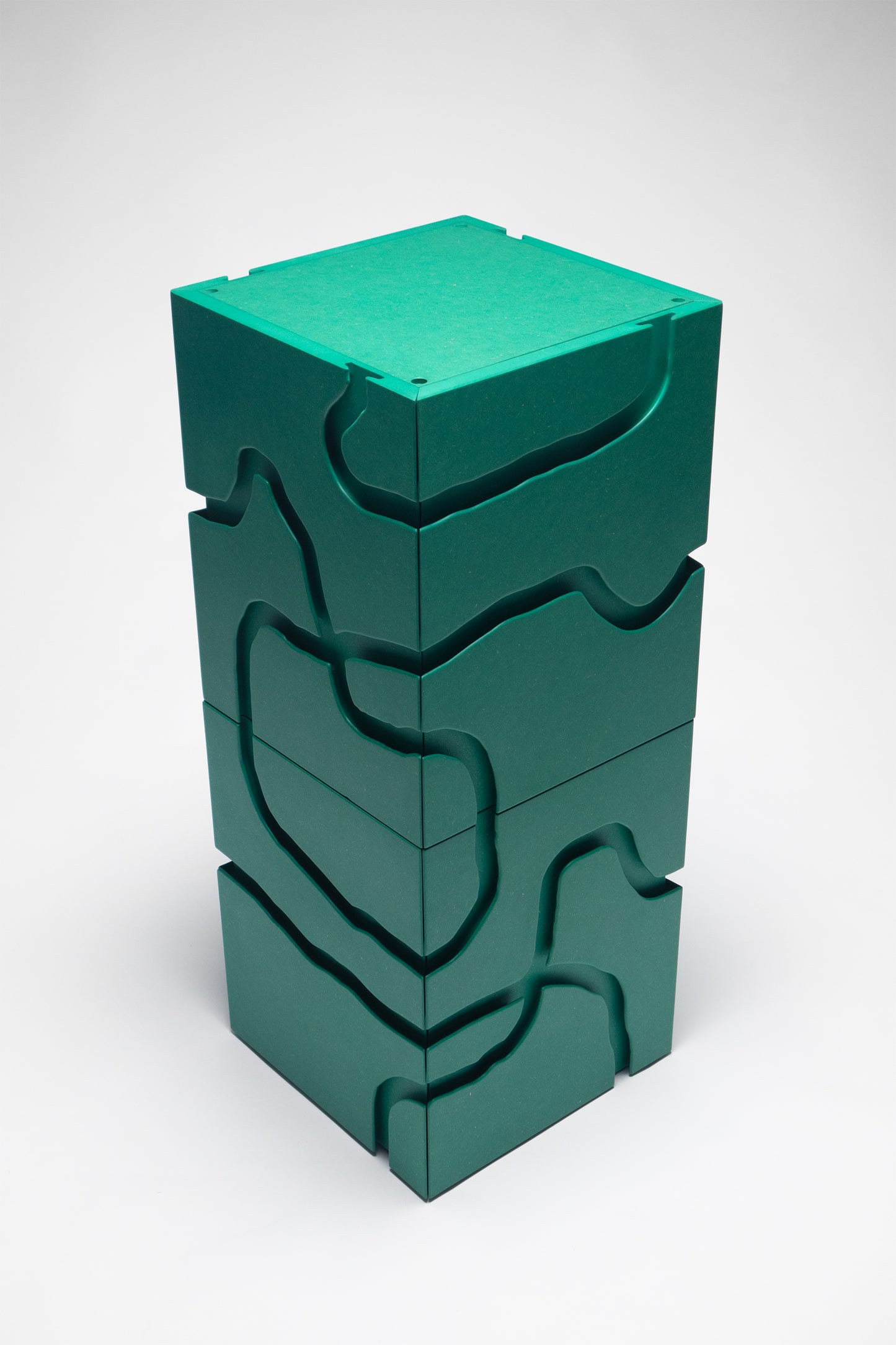 Routed Groove Drawers - Green Mint