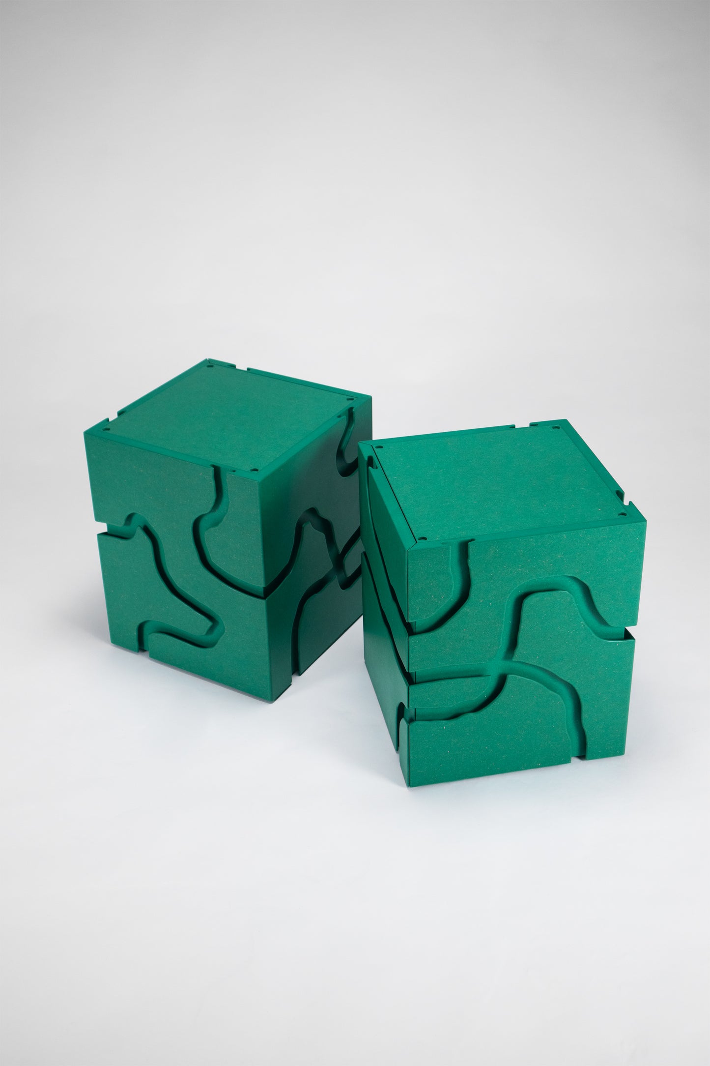 Routed Groove Drawers - Green Mint