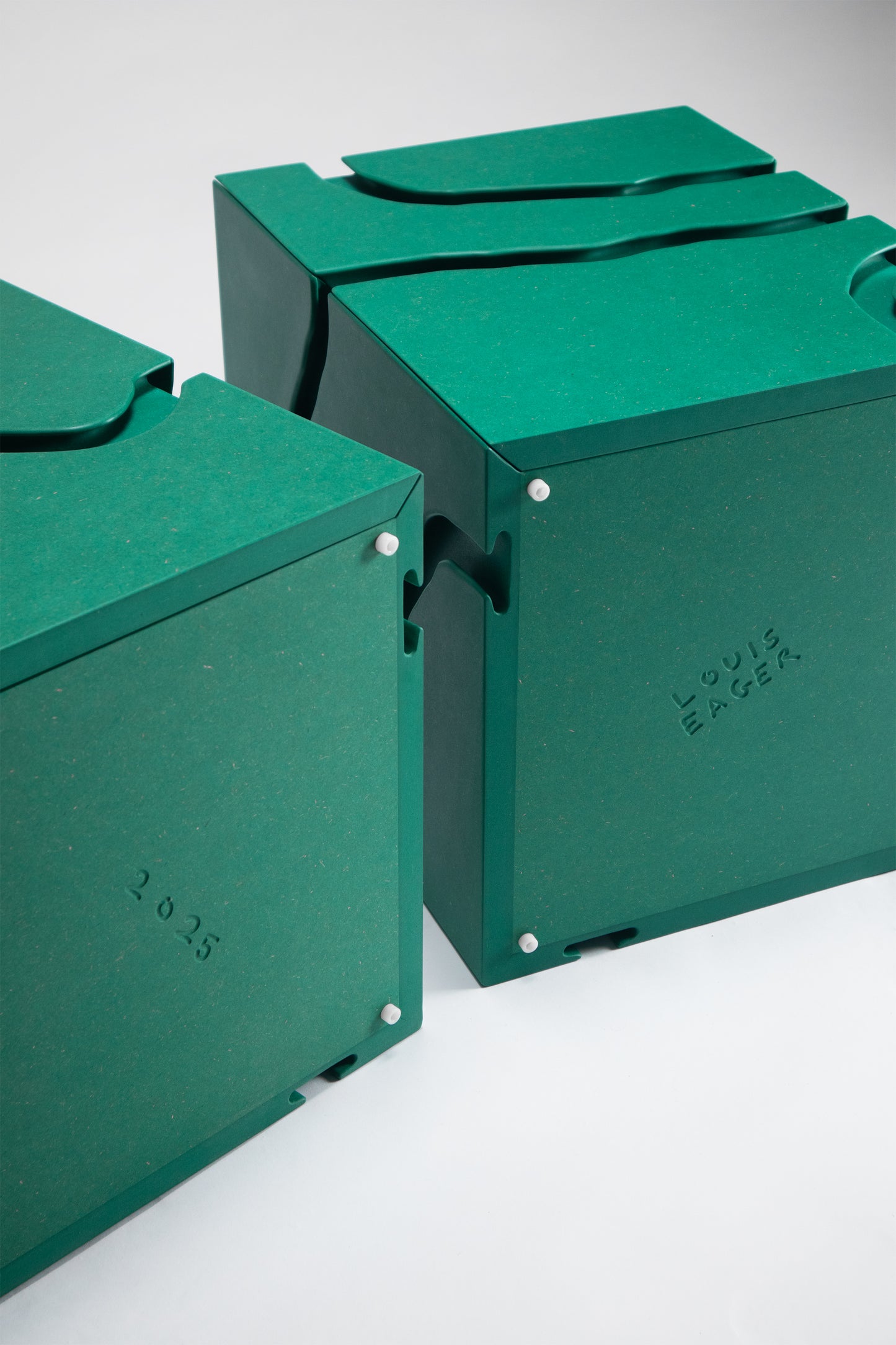 Routed Groove Drawers - Green Mint