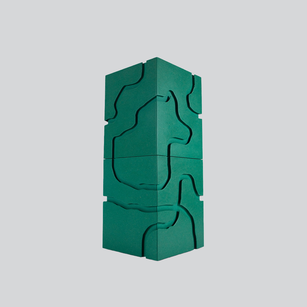 Routed Groove Drawers - Green Mint