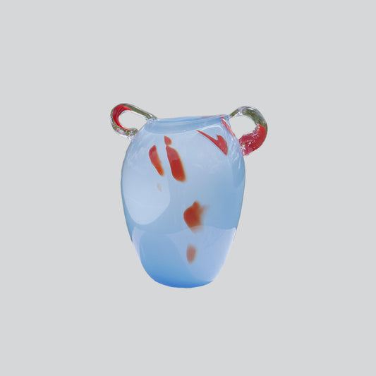 Large Blue and Red Vase